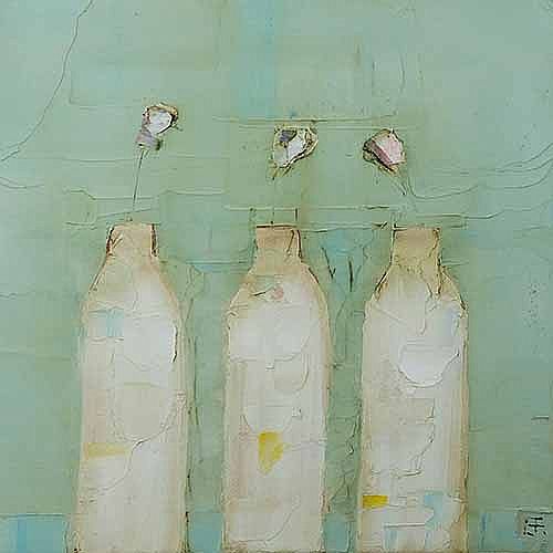 Eithne  Roberts - Bottles and Wildflowers